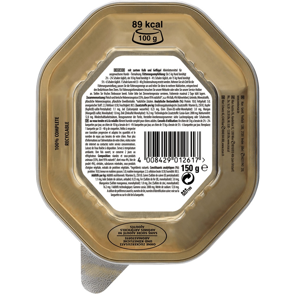 CESAR® Klassik-Terrine mit Kalb & Geflügel, 150g - 2