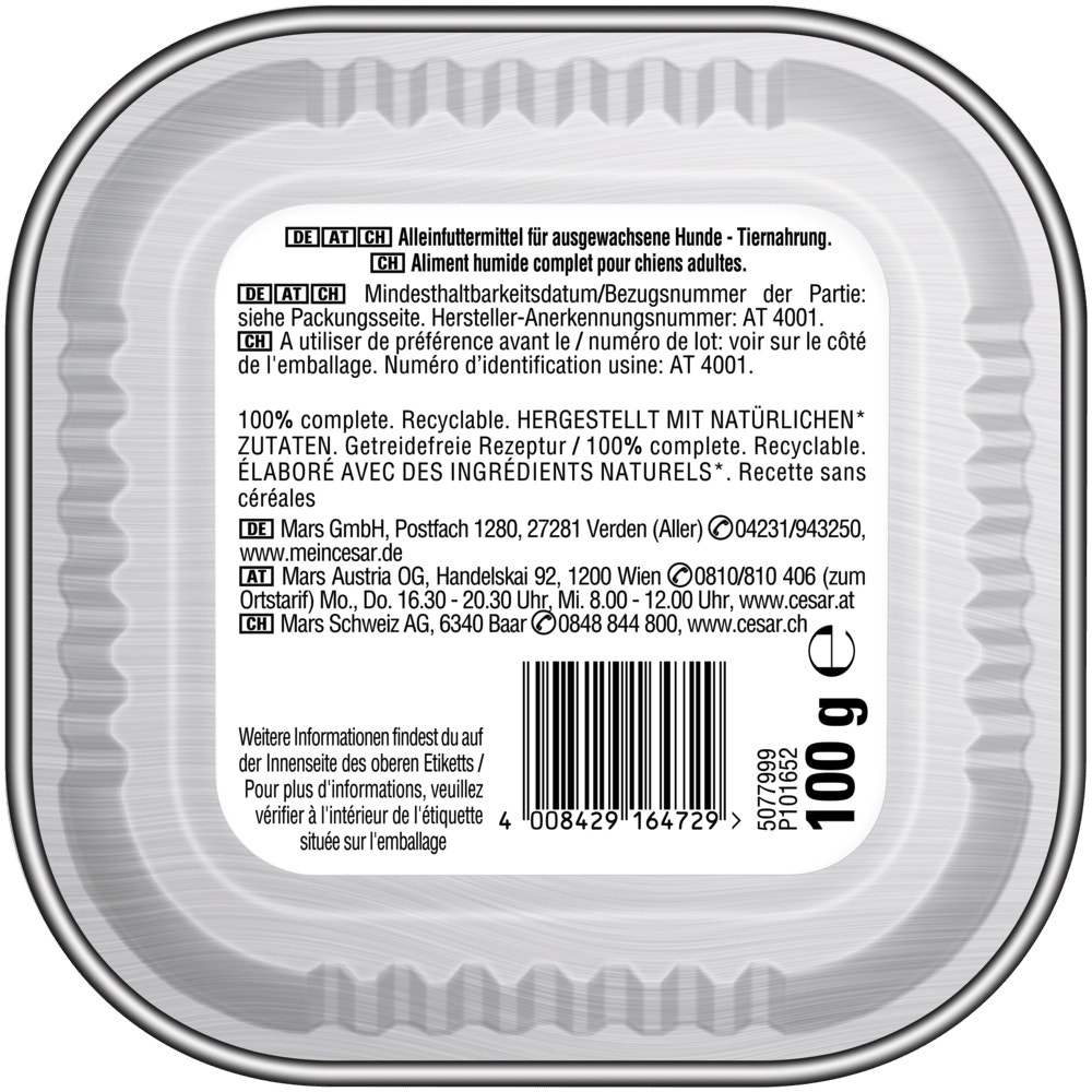 CESAR® NATURAL GOODNESS™ Terrine Bio mit Fisch, 100g - 2